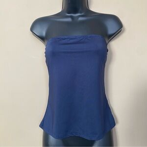 SHEIN Navy Blue Strapless Tube Top